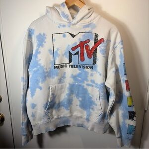 MTV Blue and White Tie-Dye Apparel